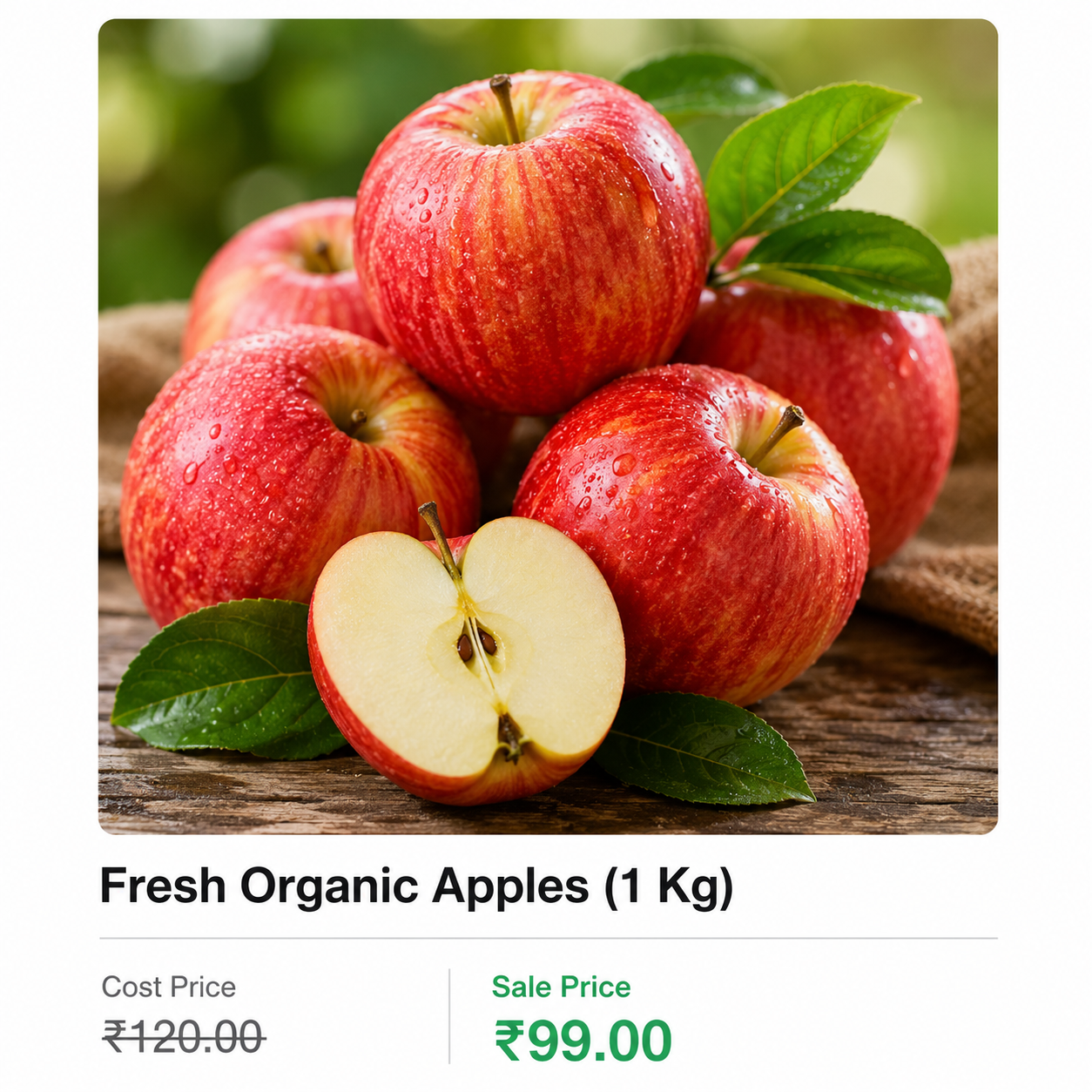 Fresh Organic Apples (1 Kg)